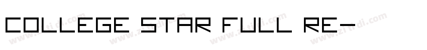 College Star Full Re字体转换